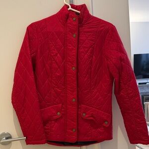 Barbour Red Quilted Women's Puffer Jacket